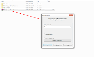 Memberi Password Pada File WinRAR