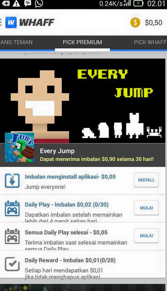 Gratis Gems Dan Diamond Di Royale Clash, COC, Get Rich Dengan Aplikasi Whaff Reward