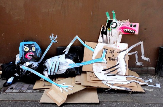WOW!!! Sampah Jalanan London Disulap Menjadi Lukisan Menarik 
