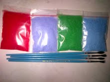 JUAL kutek glow in the dark, koran, beludru, bunglon, retak, dll