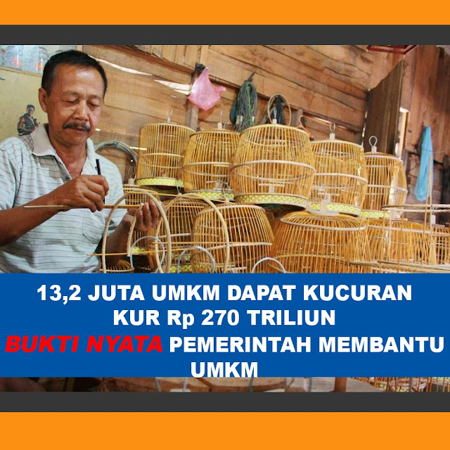 Hebat! 13,2 Juta UMKM Dapat Kucuran KUR Rp 270 Triliun