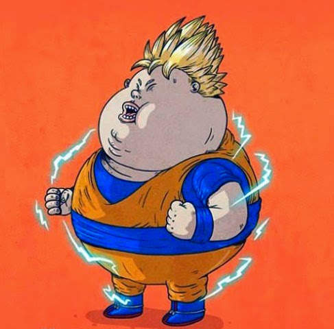 Ketika Karakter Kartun dan Super Hero Kelebihan Berat Badan
