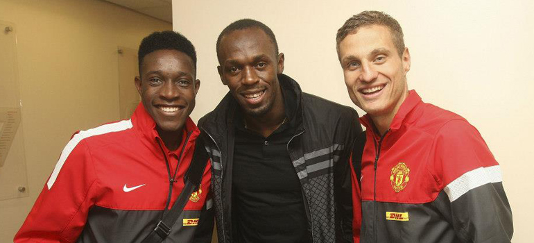 Usain Bolt Beri Selamat Pada Manchester United