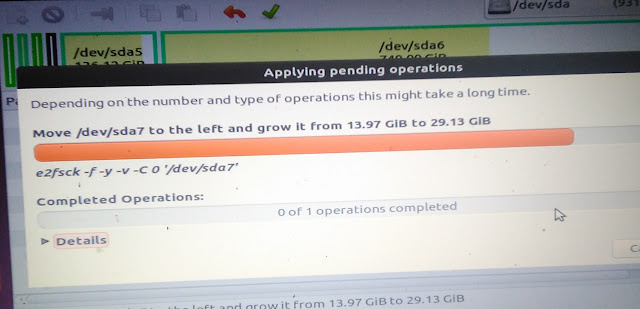 Menambah Ukuran Partisi Sistem Ubuntu setelah Diinstall ke Harddisk. 