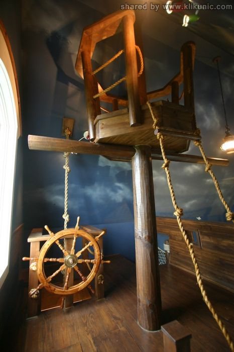 Inspirasi kamar anak: pirate ship bedroom