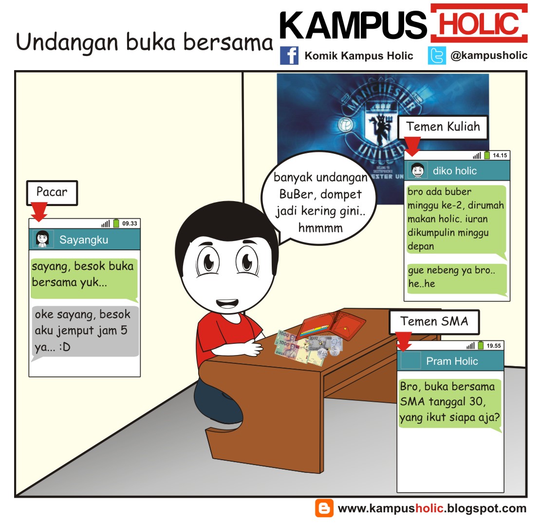 Komik Kehidupan Mahasiswa di Bulan Puasa