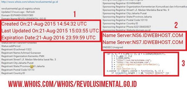 Sama persis website Revolusimental.go.id dengan Barackobama.com beda warna..hahaha
