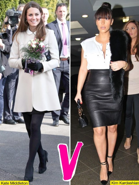  Baju Hamil Kate Middleton  VS Kim Kardashian Lebih Cantik 