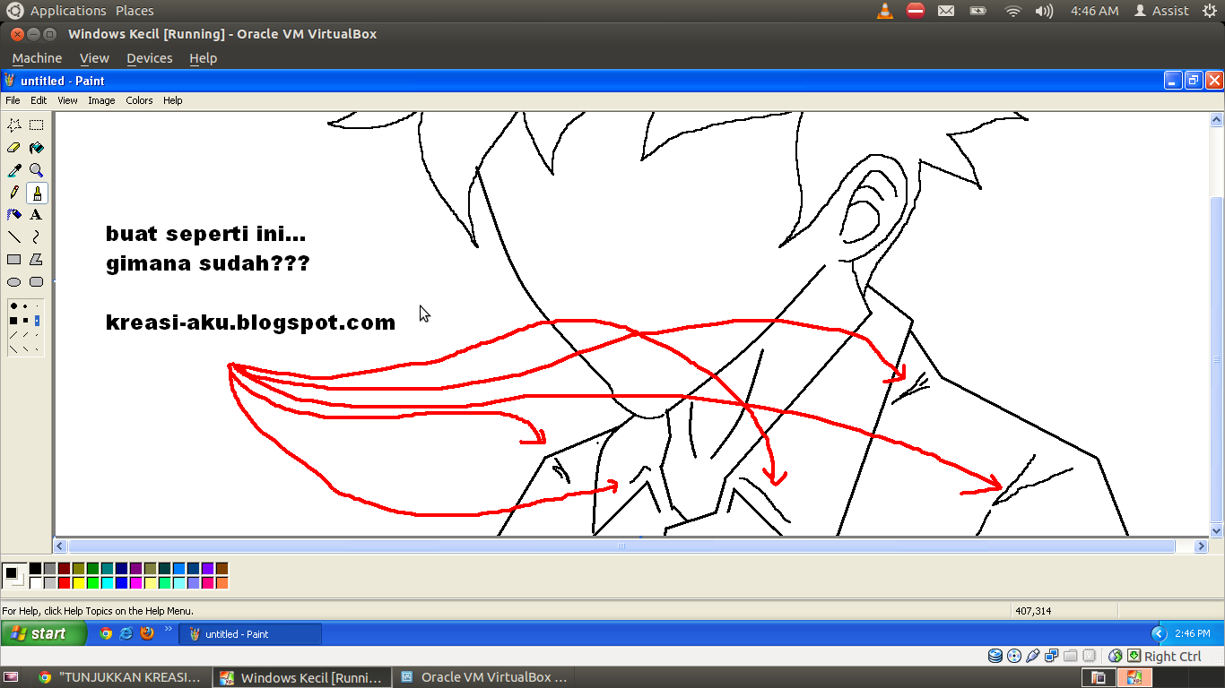 Ane Ajarin nih &quot;Membuat Karacter Sendiri &amp; Kata Mutiara&quot; by ms.Paint 