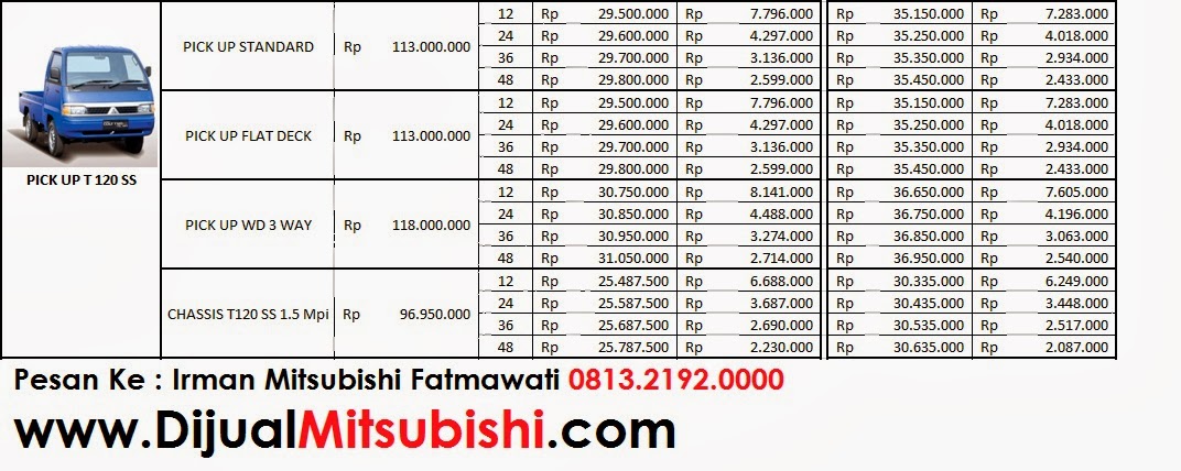 TDP CUMA 20 JT MITSUBISHI PICK UP T120SS