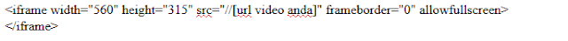 Membuat Video autoplay di Blog atau Website