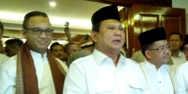 Anies Baswedan. Dulu Kritik Keras Prabowo , Kini Cagub Pilihan Prabowo