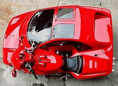 Inovasi Ekstrim Ferrari, Menggabungkan Mobil dengan Motor