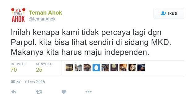 "TEMAN AHOK" DAN STRATEGI MENGGAET PEMILIH MUDA