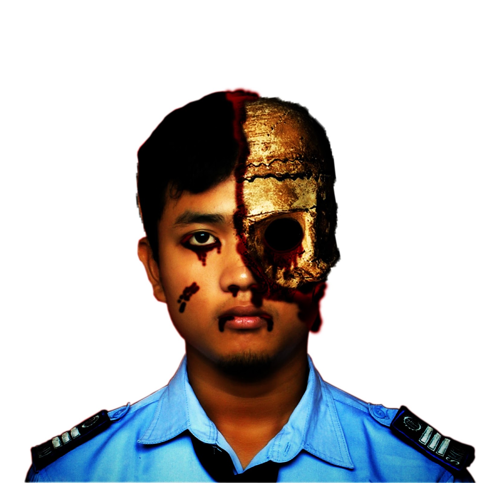 &#91;PHOTOSHOP&#93; Cara Membuat Sebagian Kepalamu Menjadi Tengkorak Dengan Photoshop