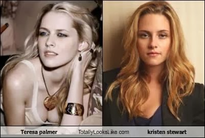 kemiripan otentik teresa palmer dan kristen stewart!!!