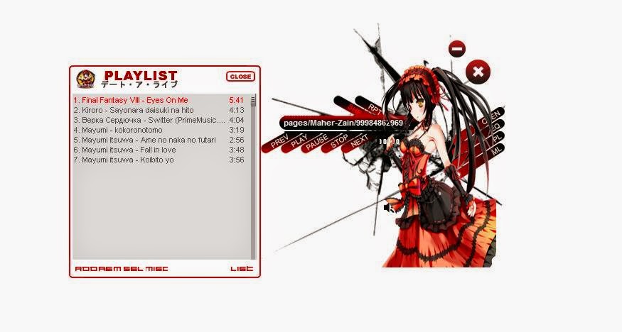 Bengkel Anime Winamp Skin (Request Masuk)