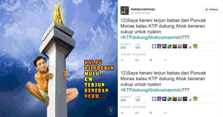 Mulai Gila!! Habibburokman Makin Menjadi Jadi Serang pendukung Ahok