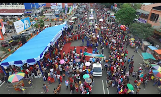 Begini Indahnya Pawai dan Karnaval Dilihat Dari Drone