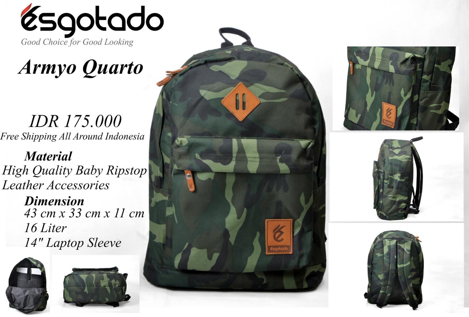 ╨╥╨╥╨╥╨ ESGOTADO ₪ Bag / Tas / Ransel ₪ Good Choise for Good Looking ╨╥╨╥╨╥╨