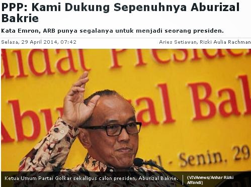 PPP / Emron Dukung Aburizal Bakrie Jadi Presiden?