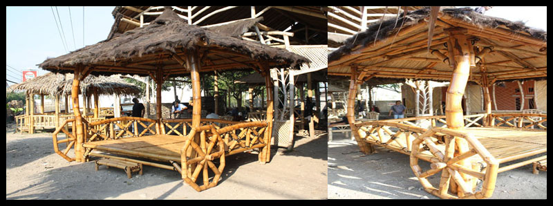 Gazebo/Saung/Gubuk, Rumah dan Perabot Bambu Murah Meriah dan siap kirim...!!!