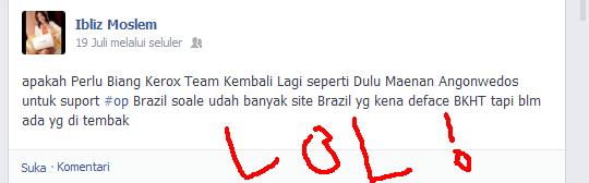 Komunitas Sok Hacker Terlalu Banyak Omong BKHT ( BIANG KEROK HOMO TEAM ) !!