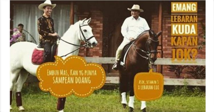Meme Lebaran &quot;Kuda&quot; Yang Jadi Viral Buatan Netizen