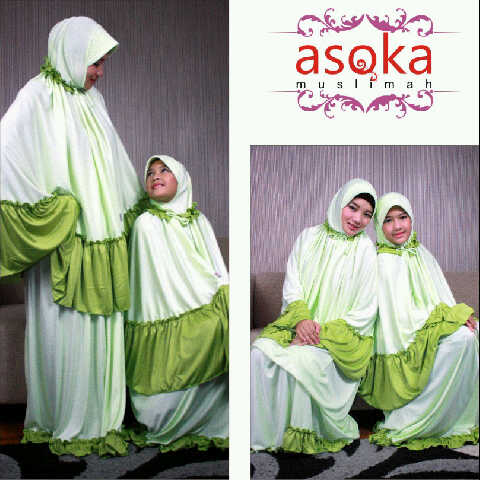 JUAL Mukena asoka pasangan ibu dan anak