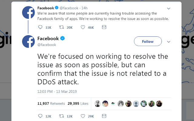 Facebook | Instagram | Whatsapp Down! Bukan Karena Serangan DDos. Tapi Karena ini..