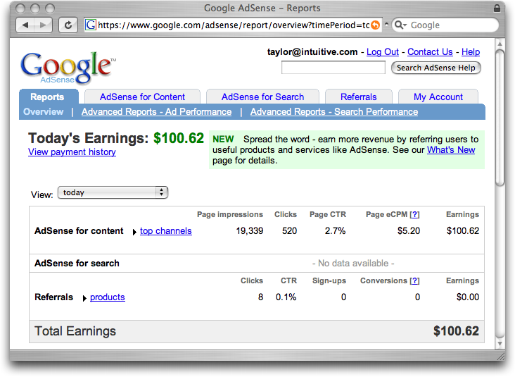 Cara Mendapat $100 Per Hari Dari Google Adsense