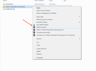 Memberi Password Pada File WinRAR