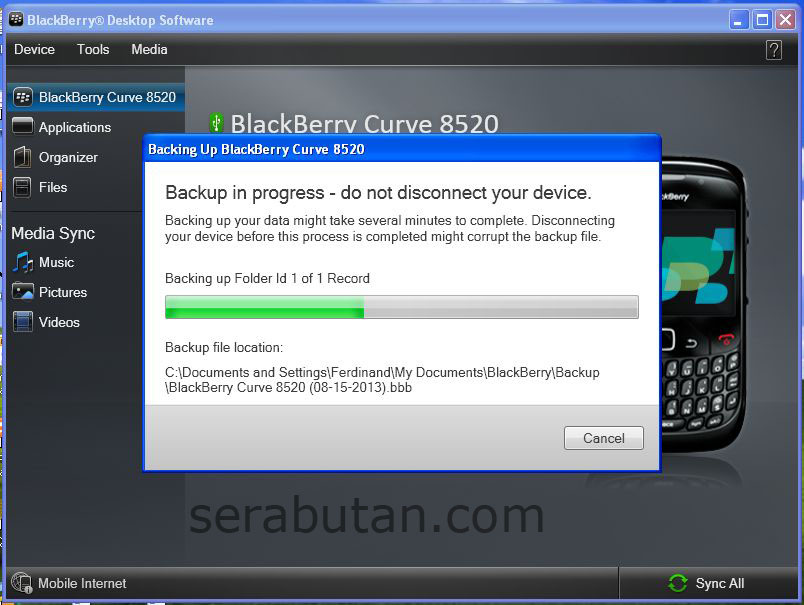 info buat yang mau install ulang OS BB