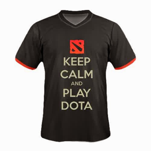 Razer V3 Navi White Dota2 Keep Calm Eat Sleep Tshirt
