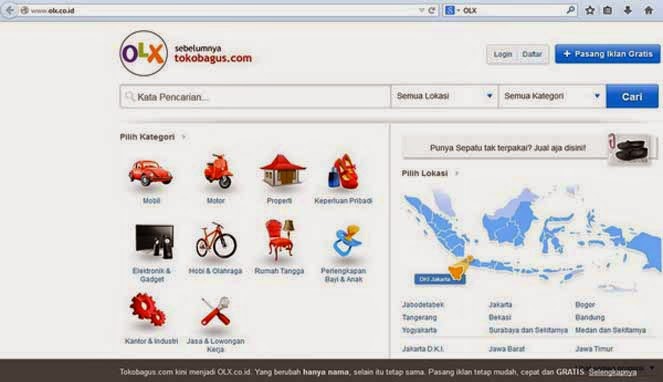 Tokobagus.com Ganti Nama OLX