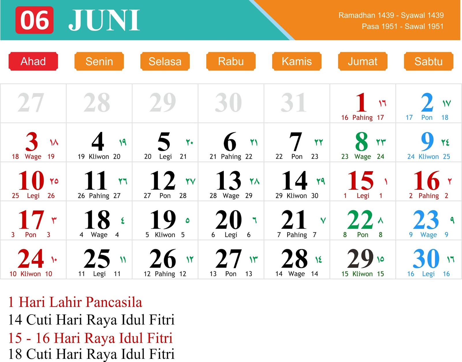 Kepoin Libur Panjang 2018 Yuk !
