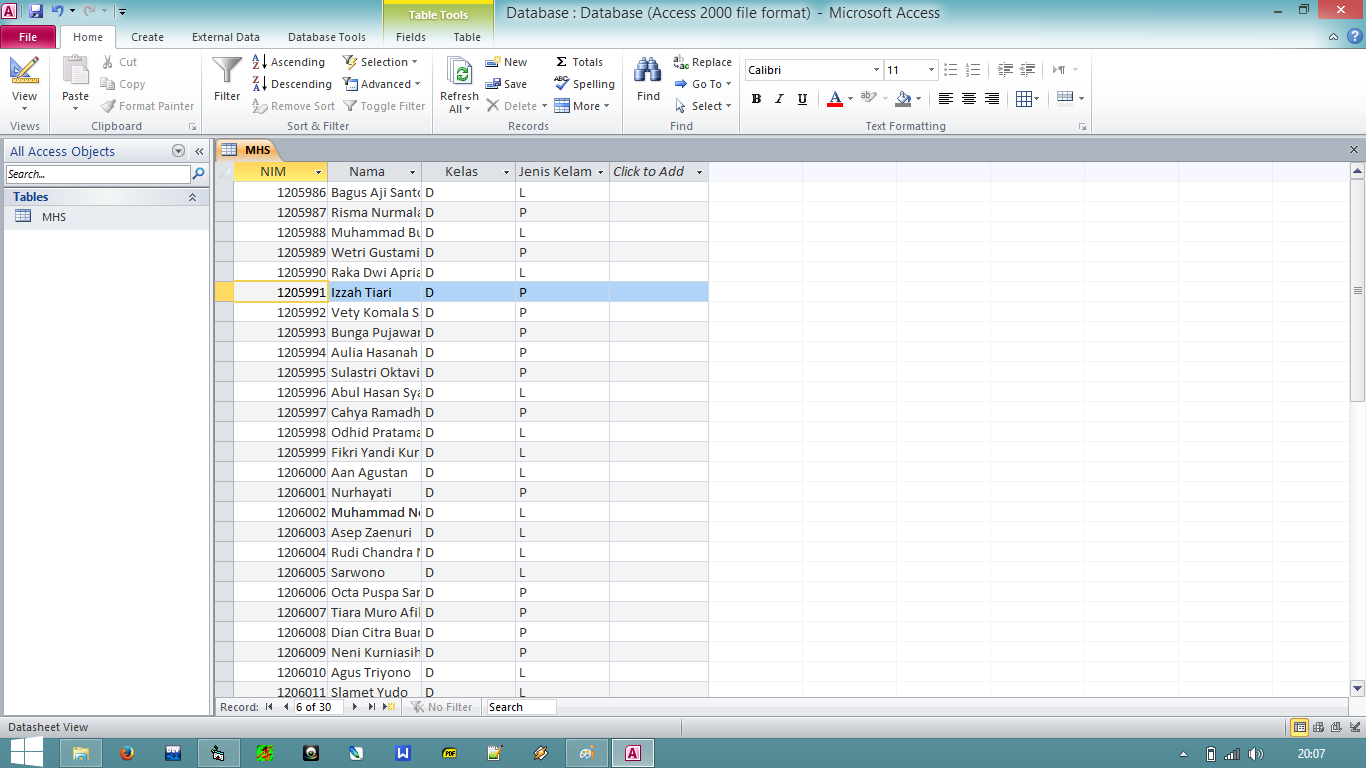 Menampilkan Database ke Datagrid Pada Visual Basic