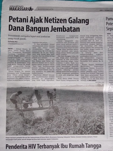 Ayo gan! Ikut Patungan Bangun Jembatan untuk Petani di Mario, Takalar, Sulsel&#93;