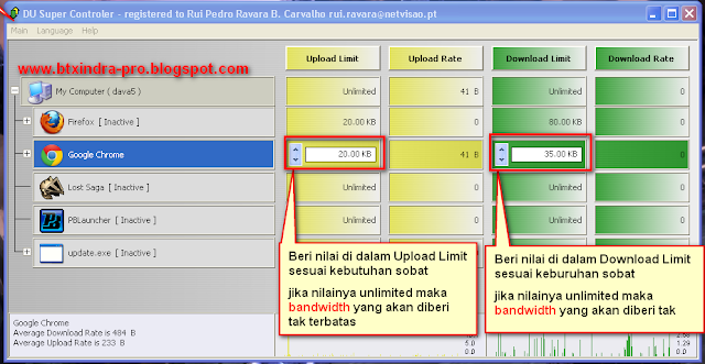 Membagi bandwidth Warnet yang tidak menggunakan Mikrotik