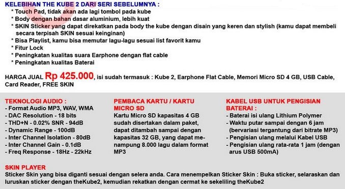 NewKube, theKube2, Earkube 1.0, Original Bergaransi Resmi - Jaminan 110% Uang Kembali