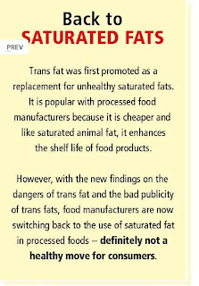 Lemak trans beracun dalam makanan yang diproses