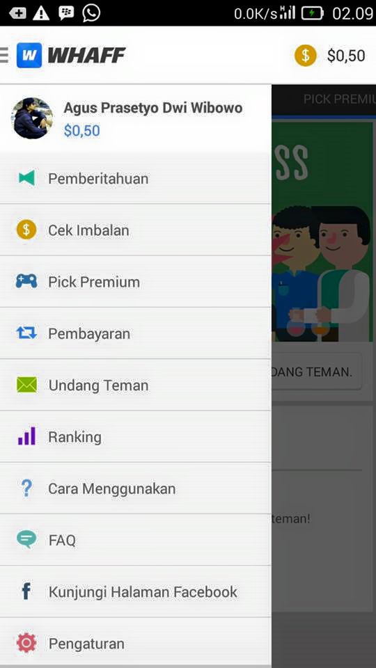 Gratis Gems Dan Diamond Di Royale Clash, COC, Get Rich Dengan Aplikasi Whaff Reward