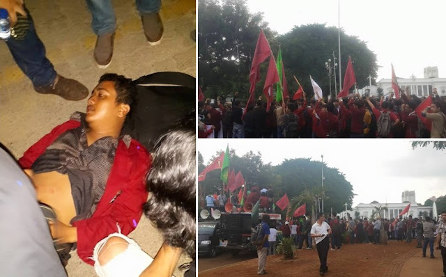 Demo Bawa Monyet (Simbol Jokowi), 2 Mahasiswa Kena Tembak