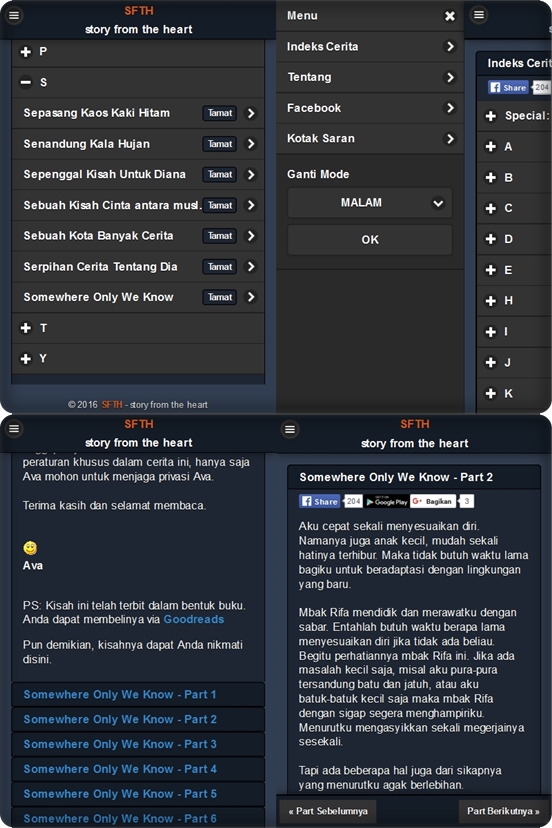Aplikasi Android SFTH - Satu App Banyak Kisah
