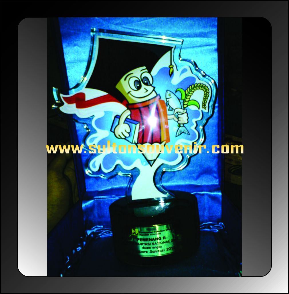 plakat fiber,medali,pin,piala,dll