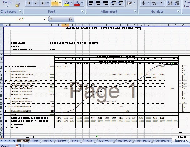 CONTOH RAB PEMBANGUNAN TAMAN KOTA | DOWNLOAD CONTOH RAB TAMAN KOTA
