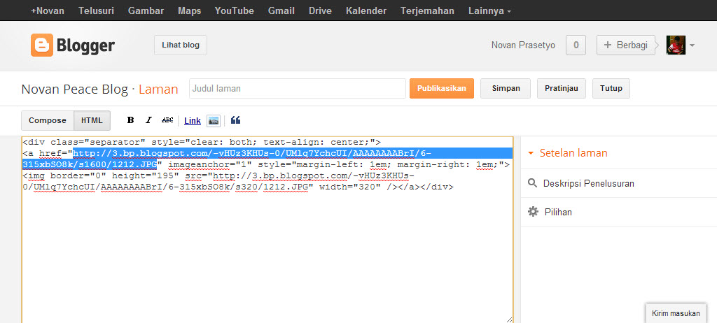 Cara mengubah gambar menjadi URL