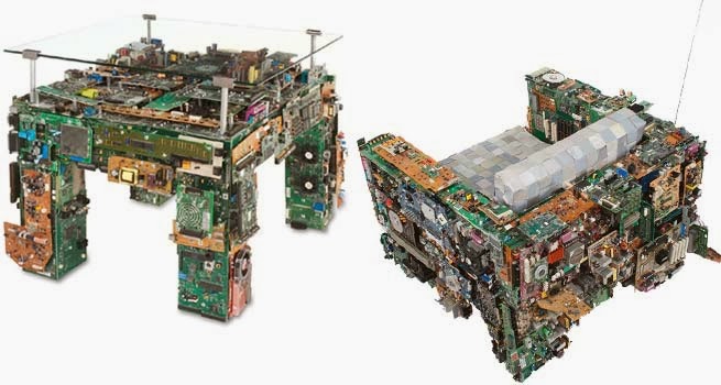 Desainer Buat Barang-2 Furnitur dari Komponen Elektronik Bekas