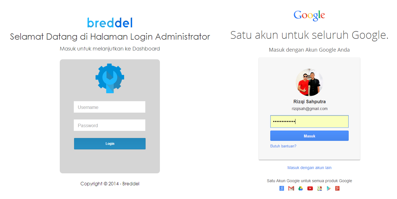 Script Tampilan Login Seperti Login Akun Google