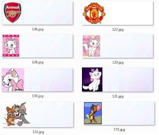 Stiker label nama anak